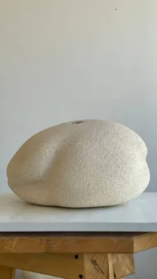 Ваза світла шамот 35х34х20см