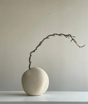 Ваза світла шамот 19х18х14 см