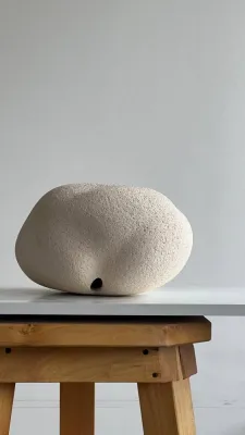 Ваза світла, шамот, для сухих композицій, 33х25х16,5см