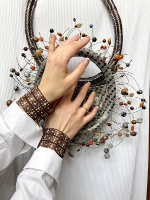 Манжети "Коричневий кант"