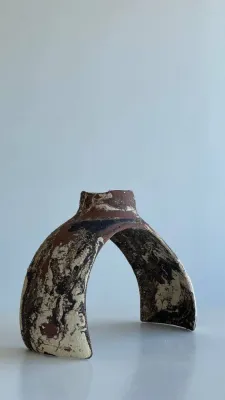 Підсвічник  змішані шамотні маси 19х14х7,5см.