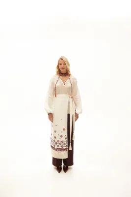 Запаска "Квіти на білому"