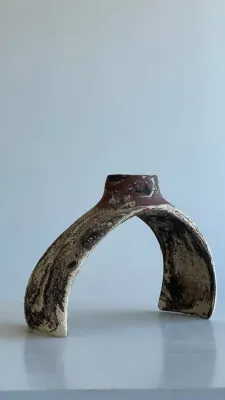 Підсвічник  змішані шамотні маси 19х14х7,5см.