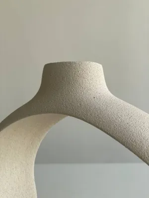 Підсвічник світлий шамот 21х15х8 см