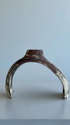 Підсвічник  змішані шамотні маси 19х14х7,5см.