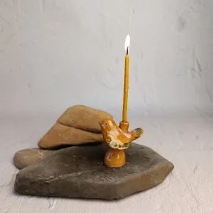 Свічник "Пташка" карамель, new S