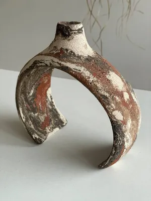 Підсвічник на високу свічку, змішані шамотні маси