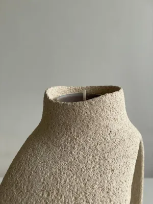 Підсвічник світлий, шамот, 21х17х8,5см