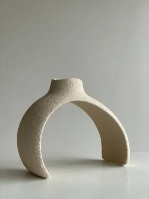 Підсвічник світлий, шамот, 21х17х8,5см