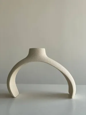 Підсвічник світлий шамот 21х15х8 см