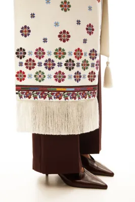 Запаска "Квіти на білому"