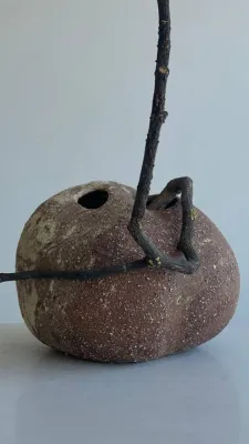 Ваза кераміка (змішані шамотні маси) 21х20х18,5см