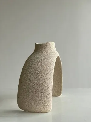 Підсвічник світлий, шамот, 21х17х8,5см