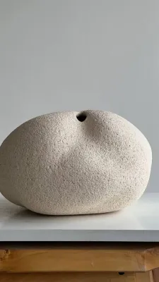 Ваза світла, шамот, для сухих композицій, 33х25х16,5см