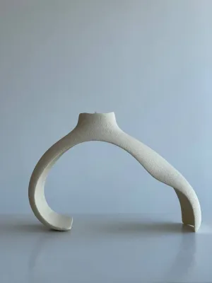 Підсвічник світлий шамот 23,5х15,5х8см.