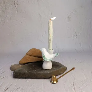 Свічник "Пташка" біла, new M