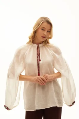 Сорочка "Квіти на білому"