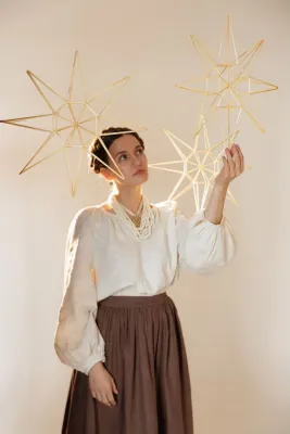 Сплетений павук "Різдвяна зірка"