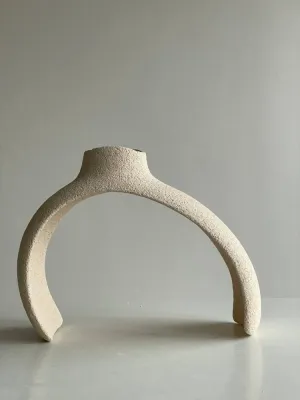 Підсвічник світлий, шамот, 21х17х8,5см