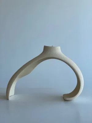 Підсвічник світлий шамот 23,5х15,5х8см.