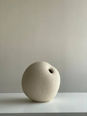 Ваза світла шамот 19х18х14 см