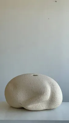 Ваза світла шамот 35х34х20см