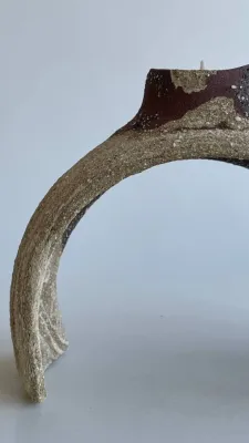 Підсвічник змішані шамотні маси 20х13х9см.