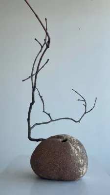 Ваза кераміка (змішані шамотні маси) 21х20х18,5см