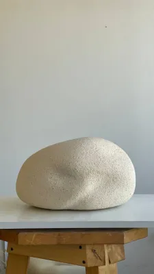 Ваза світла шамот 35х34х20см