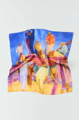 Хустина шовк "Відбудова" 41*41 см