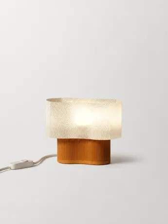 Світильник « Wave Lamp » біло-жовтого кольору
