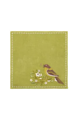 Серветка "Соловей" зелена 