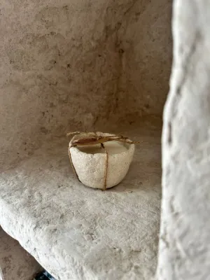 Свічка чарка беж