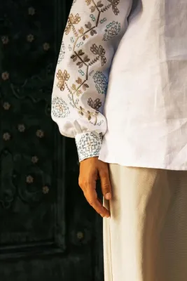  Блузка жіноча Полтавщина біла