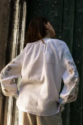  Блузка жіноча Полтавщина біла