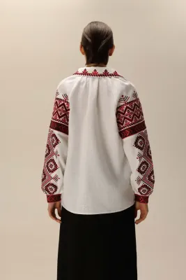 SVARGA Блузка жіноча Волинь біла