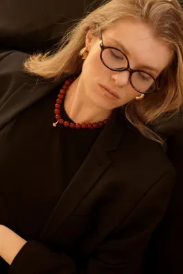 Намисто з червоного агату