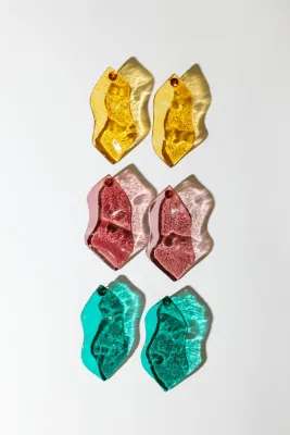 Сережки рибки. Колір: Жовтий