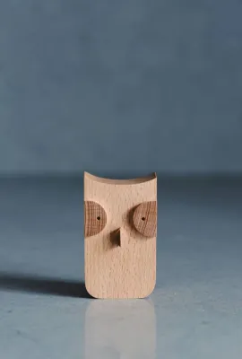 Дерев'яна фігурка сови (менша)