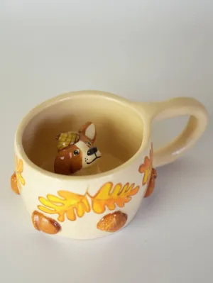 Горнятко "Коргі в жолудях"