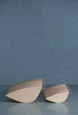 Дерев'яна фігурка пташка (більша)