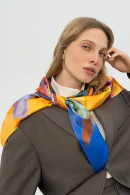 Хустина шовк "Відбудова" 65*65 см