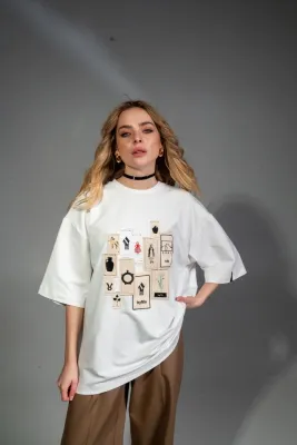 Футболка "Архівні сенси" біла (бавовна 95%, еластан 5%)