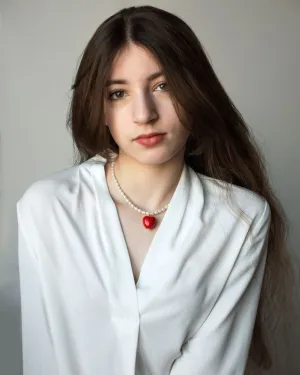 Намисто "Гаряче серце", полозота, перли, червоне серце