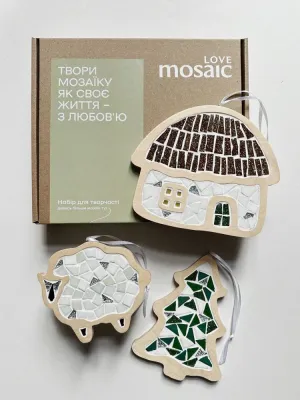 Набір для творчості РІЗДВЯНИЙ З ХАТКОЮ