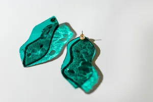 Сережки рибки. Колір: Аквамарин