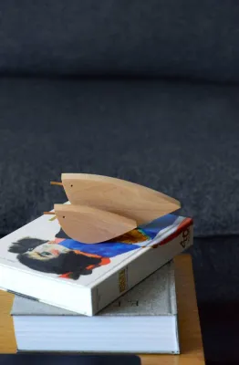 Дерев'яна фігурка пташка (більша)