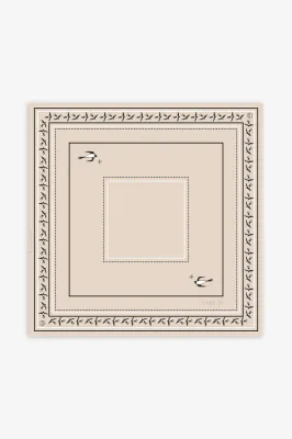 Хустина "Ластівки" беж 93*93 см