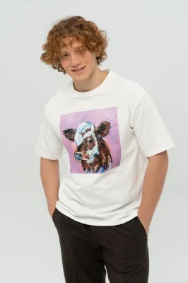 Футболка "Неня" молочний