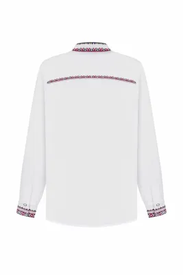 Сорочка чоловіча Луганщина (Сватівщина) біла